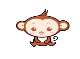 小猴子种桃树